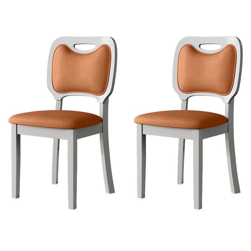 Nordic Style Solid Wood Chair Open Back Dining Side Chair for Dinning Room