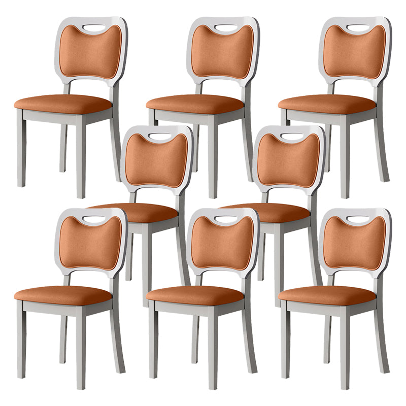 Nordic Style Solid Wood Chair Open Back Dining Side Chair for Dinning Room