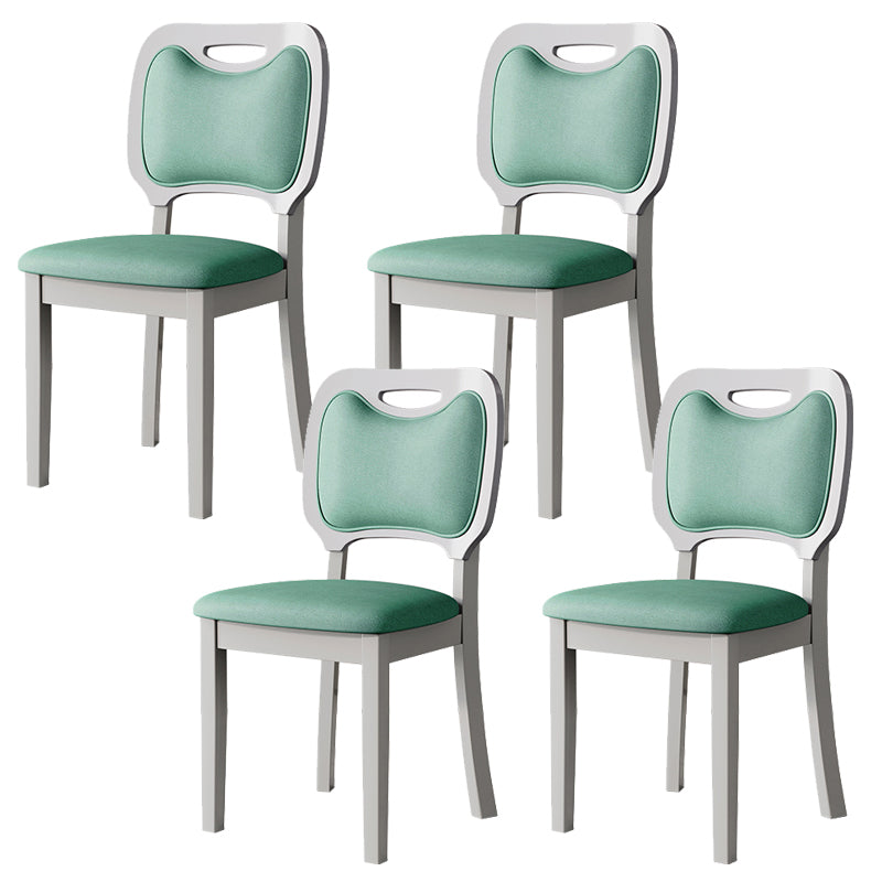Nordic Style Solid Wood Chair Open Back Dining Side Chair for Dinning Room