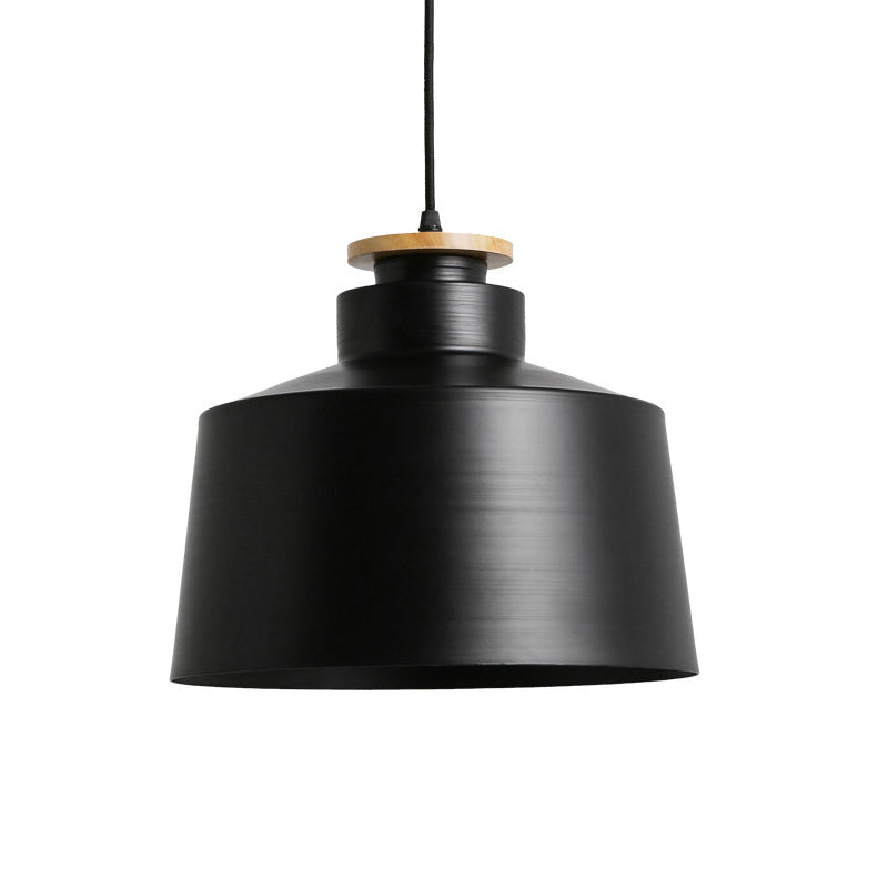 1 grange de tête / cylindre / pendentif effilé de style moderne de style noir / blanc finition en métal plafonnier plafond plafond avec cordon réglable