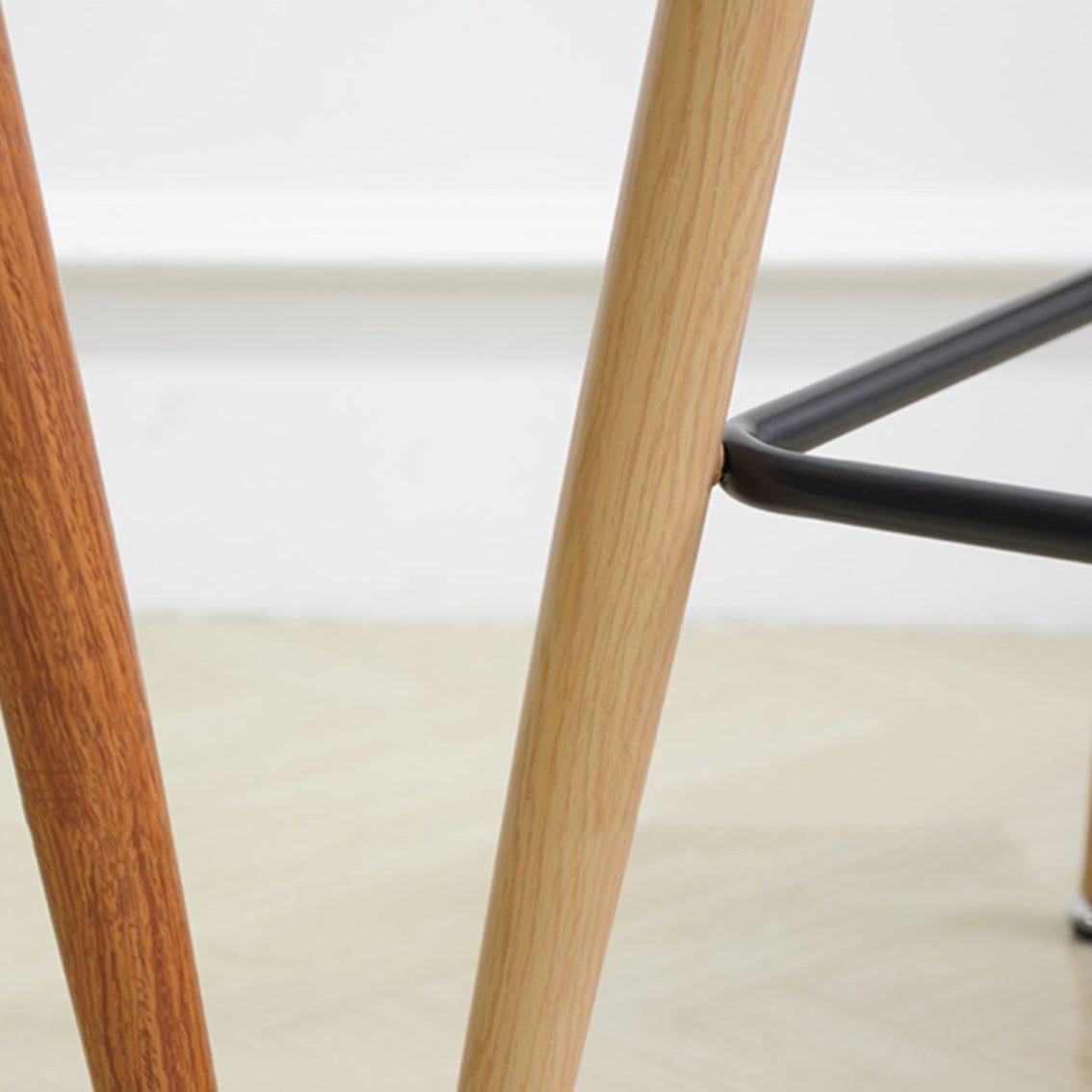 Contemporary Low Back Saddle Seat Bar Stools with Metal Base