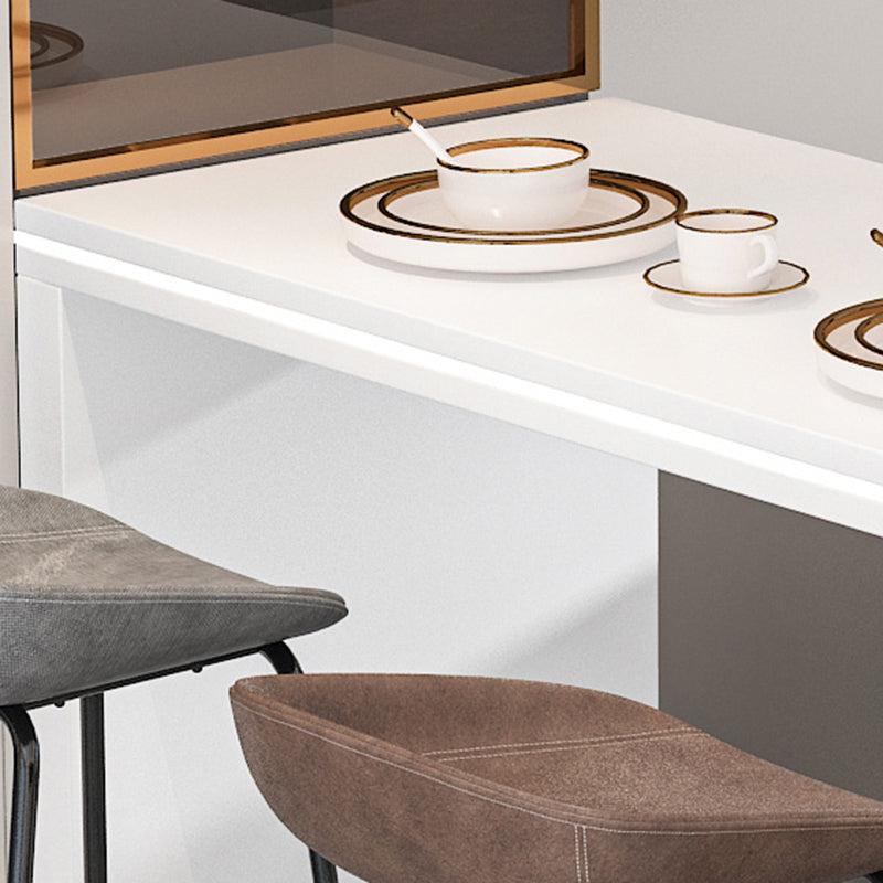 Modem & Contemporary Rectangle Stone Pub Bar Table for Living Room