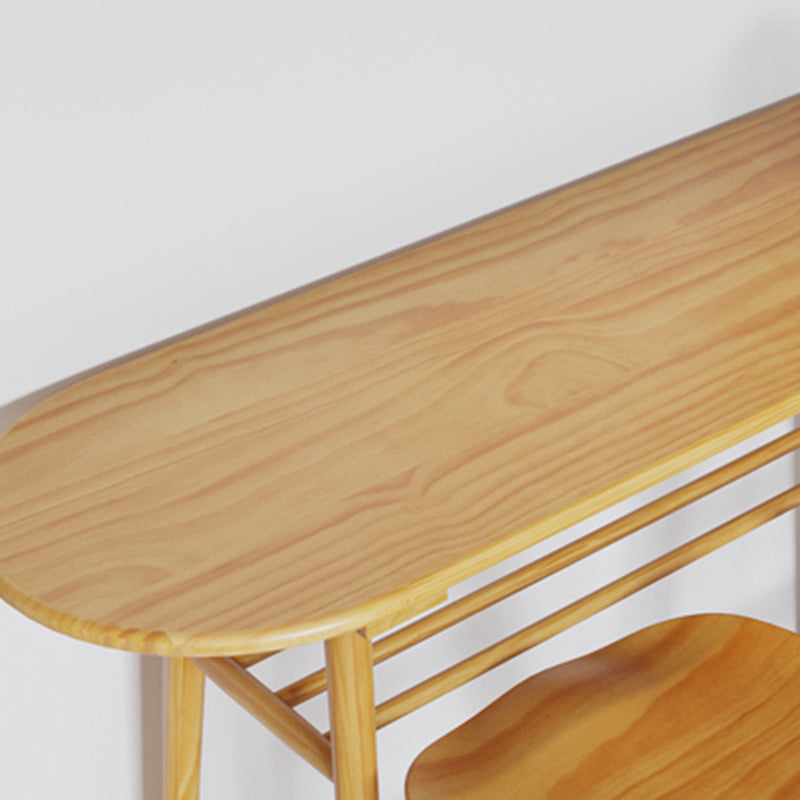 Contemporary Solid Wood Specialty Bar Height Pub Table for Living Room