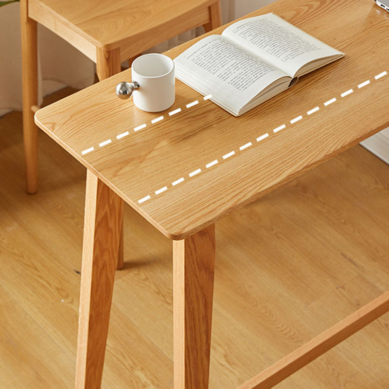 Contemporary Rectangle Solid Wood Bistro Bar Desk for Living Room