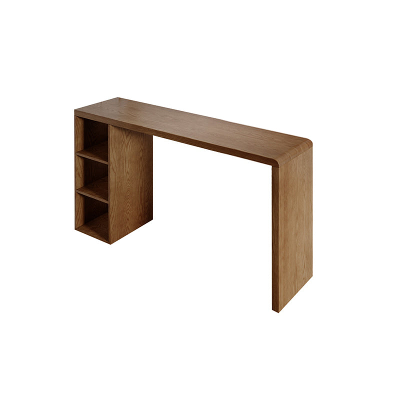 Contemporary Solid Wood Rectangle Bistro Bar Desk for Living Room