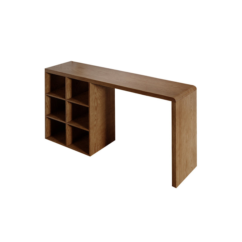 Contemporary Solid Wood Rectangle Bistro Bar Desk for Living Room