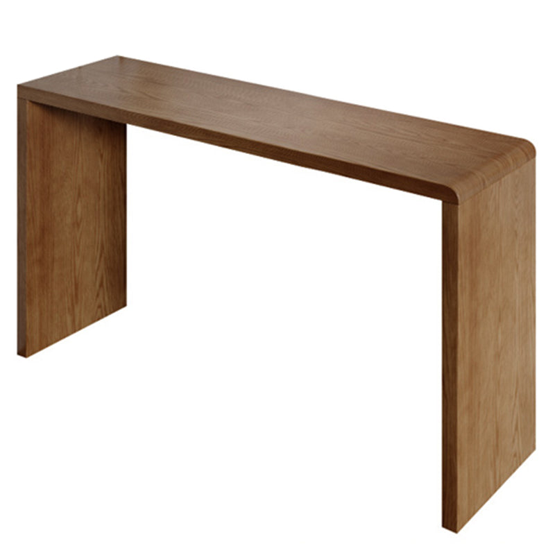 Contemporary Solid Wood Rectangle Bistro Bar Desk for Living Room