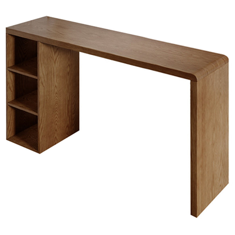 Contemporary Solid Wood Rectangle Bistro Bar Desk for Living Room