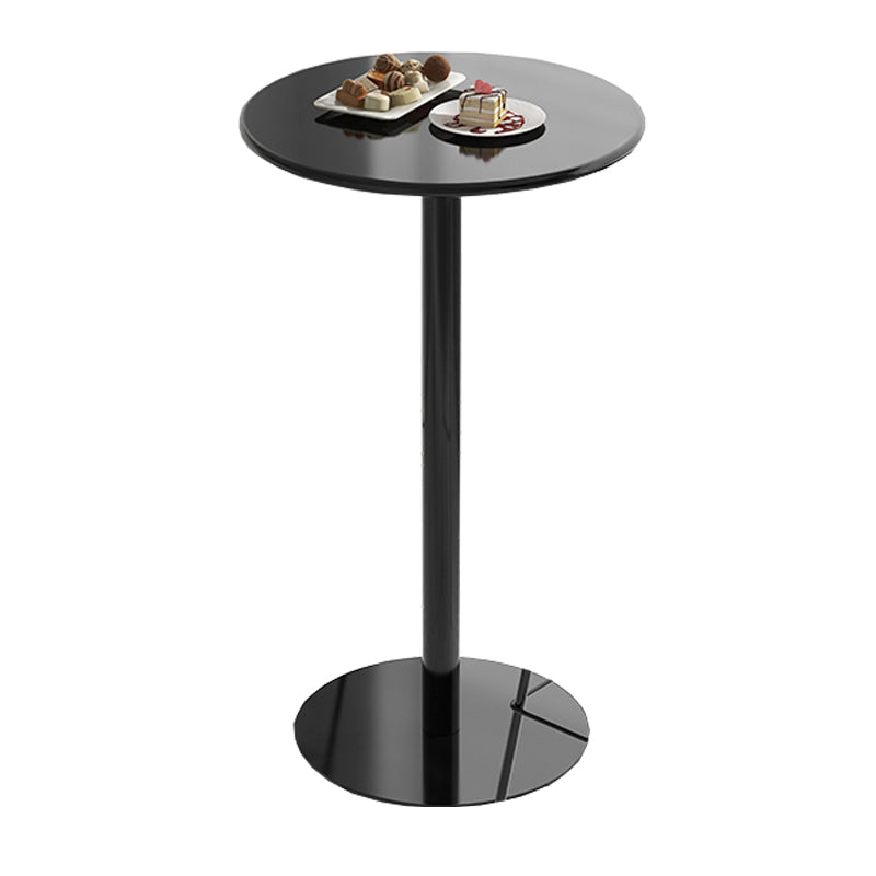 Modem & Contemporary Metal Round Bar Wine Table for Living Room