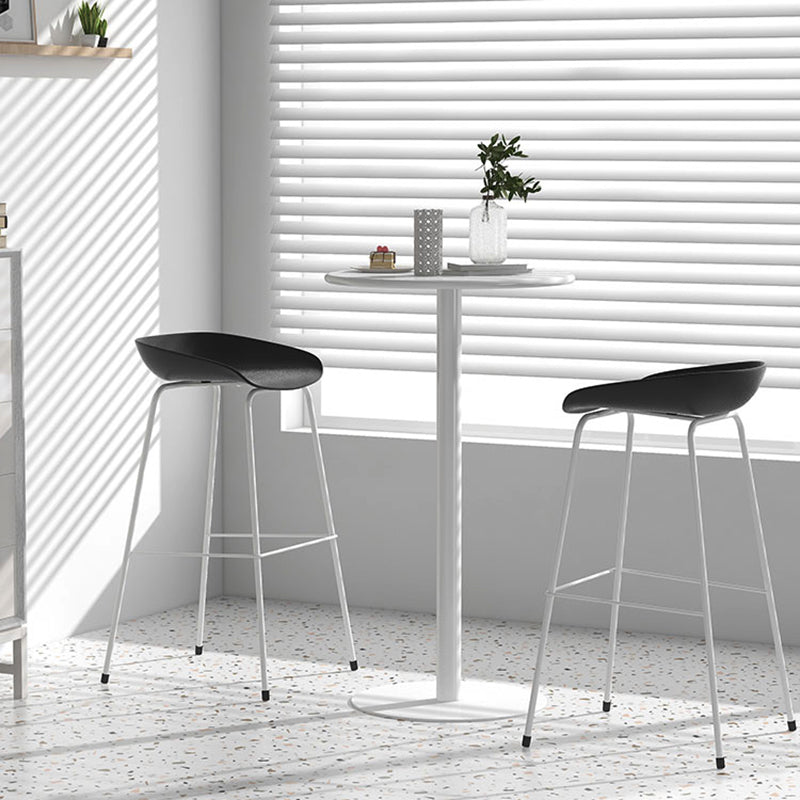 Modem & Contemporary Metal Round Bar Wine Table for Living Room