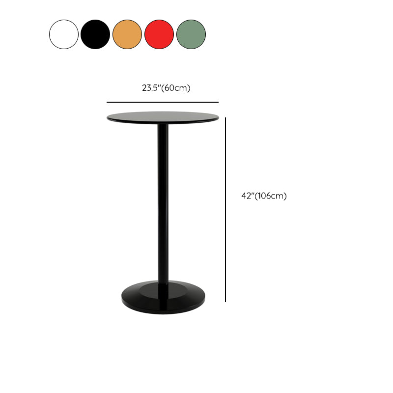 Modem & Contemporary Metal Round Bar Wine Table for Living Room