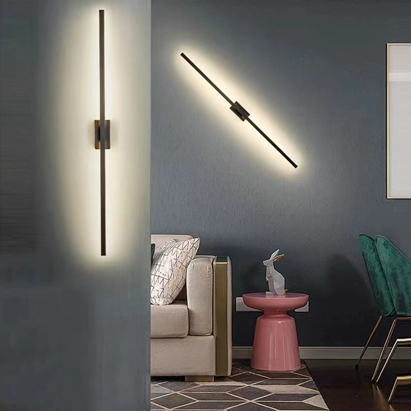 Contemporary LED Wall Light with Acrylic Shade for Living Room