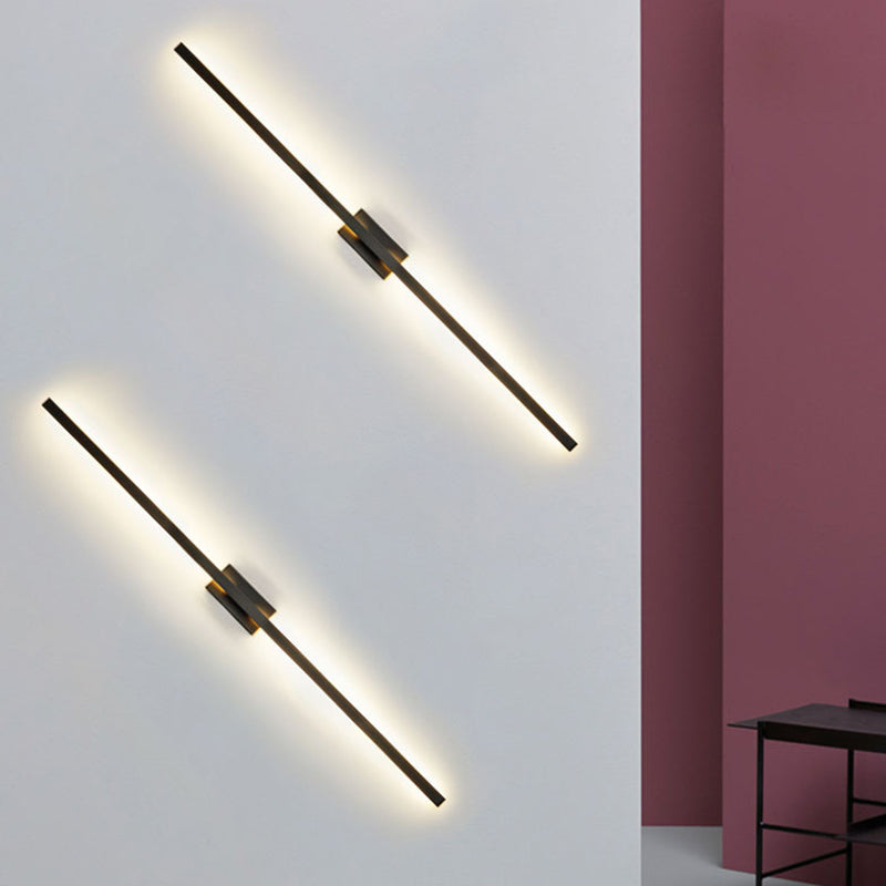 Contemporary LED Wall Light with Acrylic Shade for Living Room