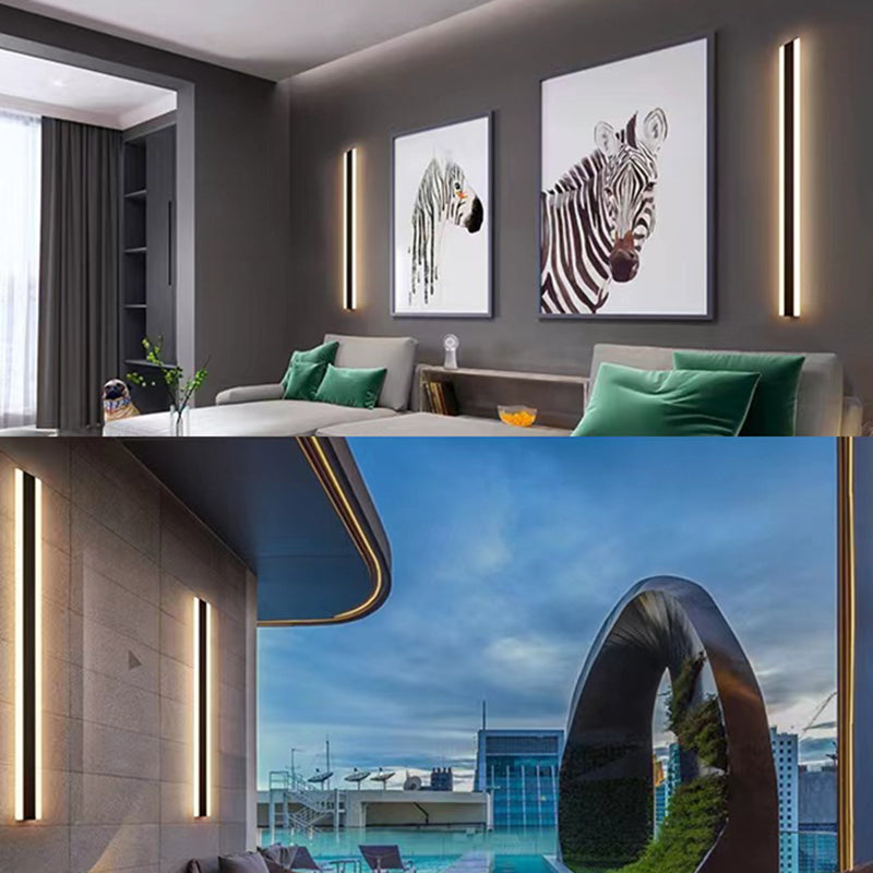 LED Contemporary Wall Light with Acrylic Shade for Living Room