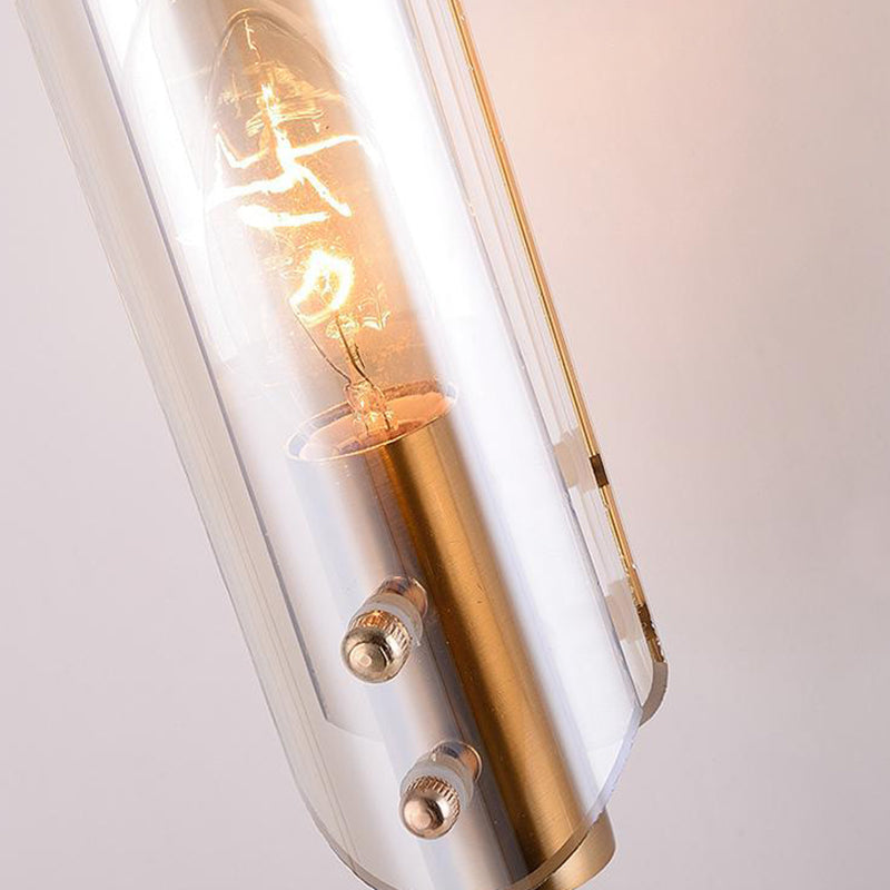 Contemporary Ball Shape Wall Light with Glass Shade for Living Room