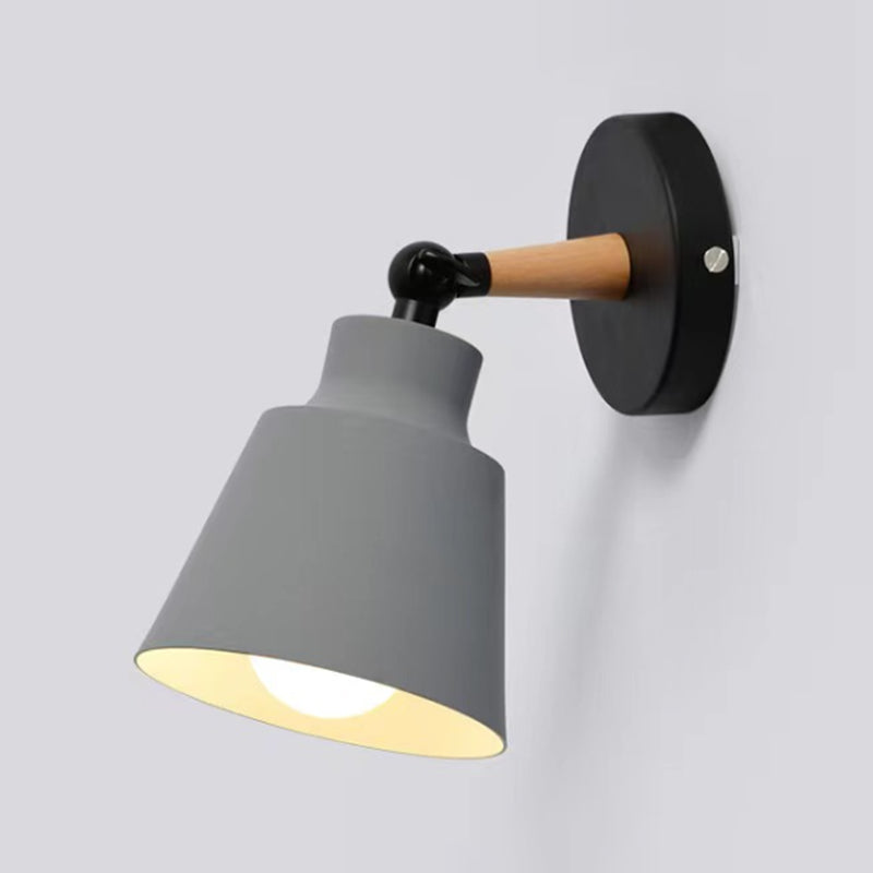 Metal Geometric Simplicity 1 Light Wall Lighting Fixtures for Bedroom