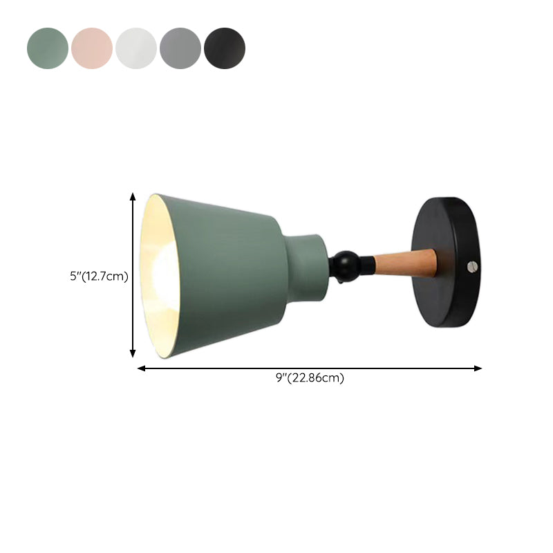 Metal Geometric Simplicity 1 Light Wall Lighting Fixtures for Bedroom