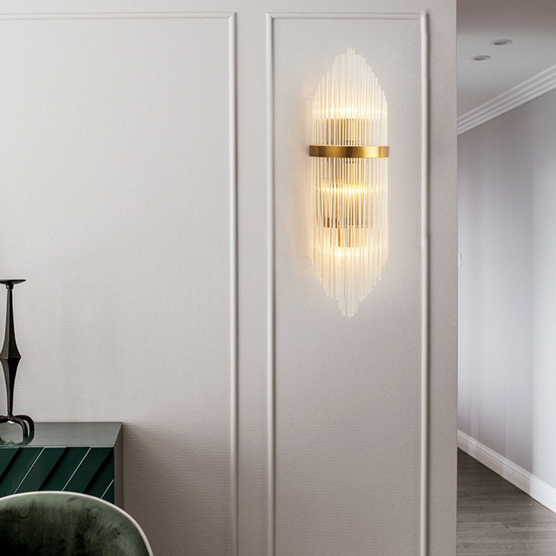 2 Lights Contemporary Crystal Wall Lighting Fixtures for Living Room