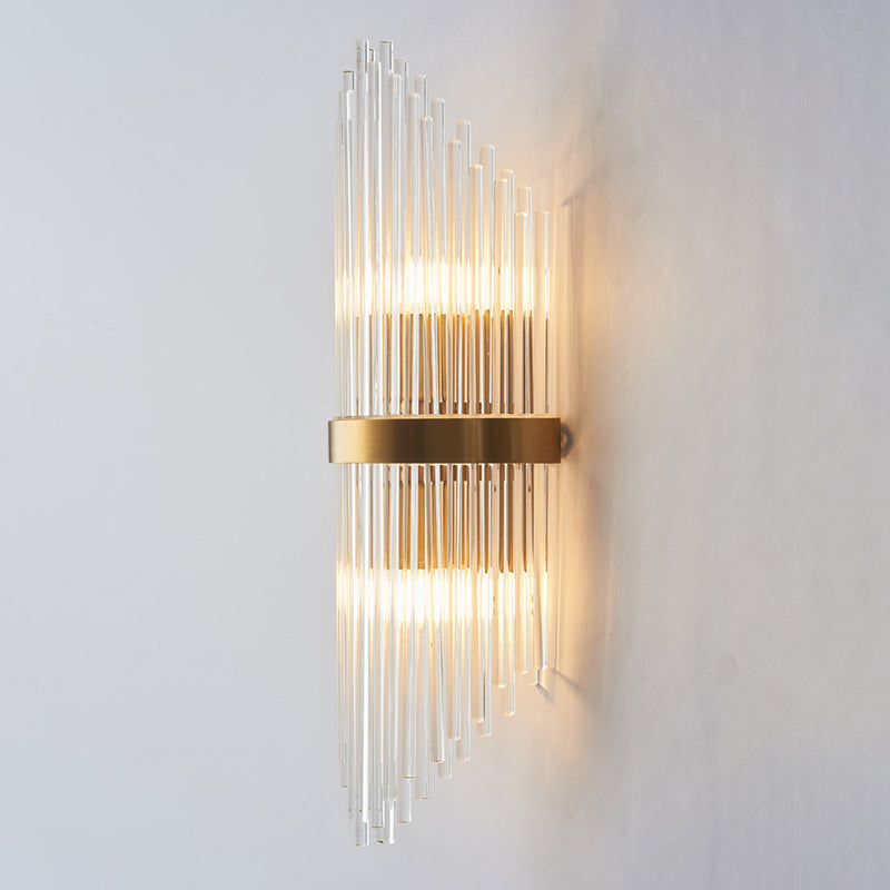 2 Lights Contemporary Crystal Wall Lighting Fixtures for Living Room