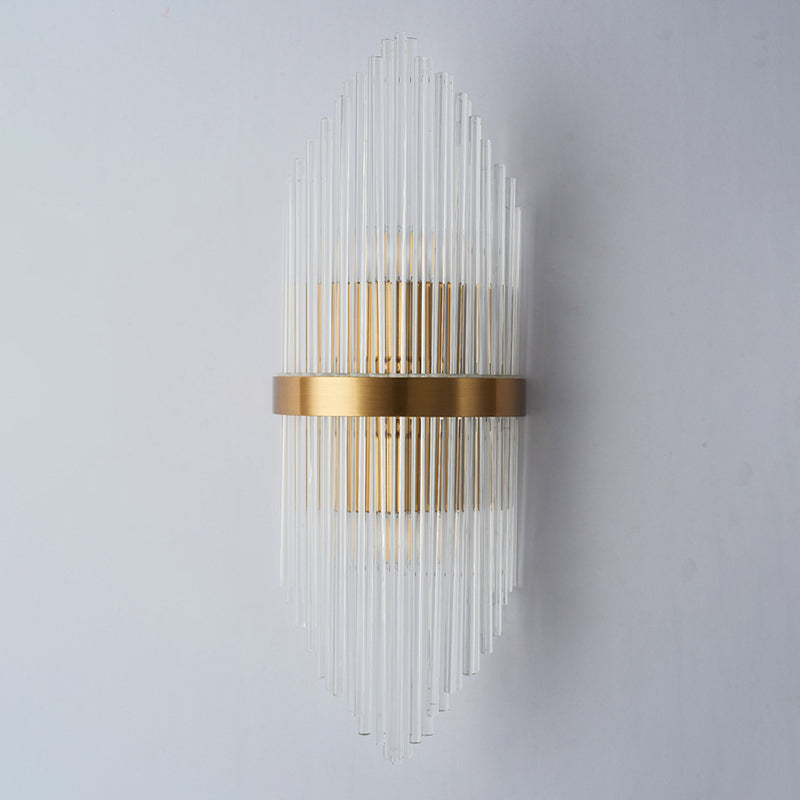 2 Lights Contemporary Crystal Wall Lighting Fixtures for Living Room