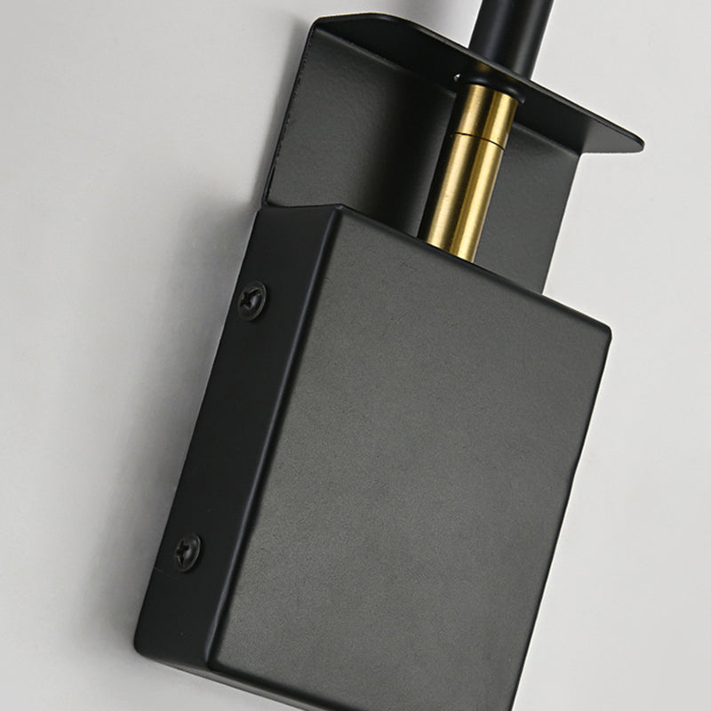 Contemporary Dome Metal 1 Light Wall Mounted Lights in Black and Gold