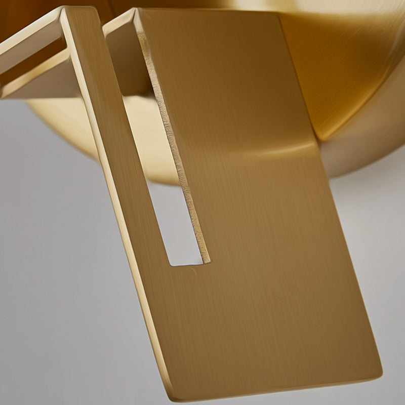 Single Golden Contemporary Shaded LED Metallic Wall Mounted for Bedroom