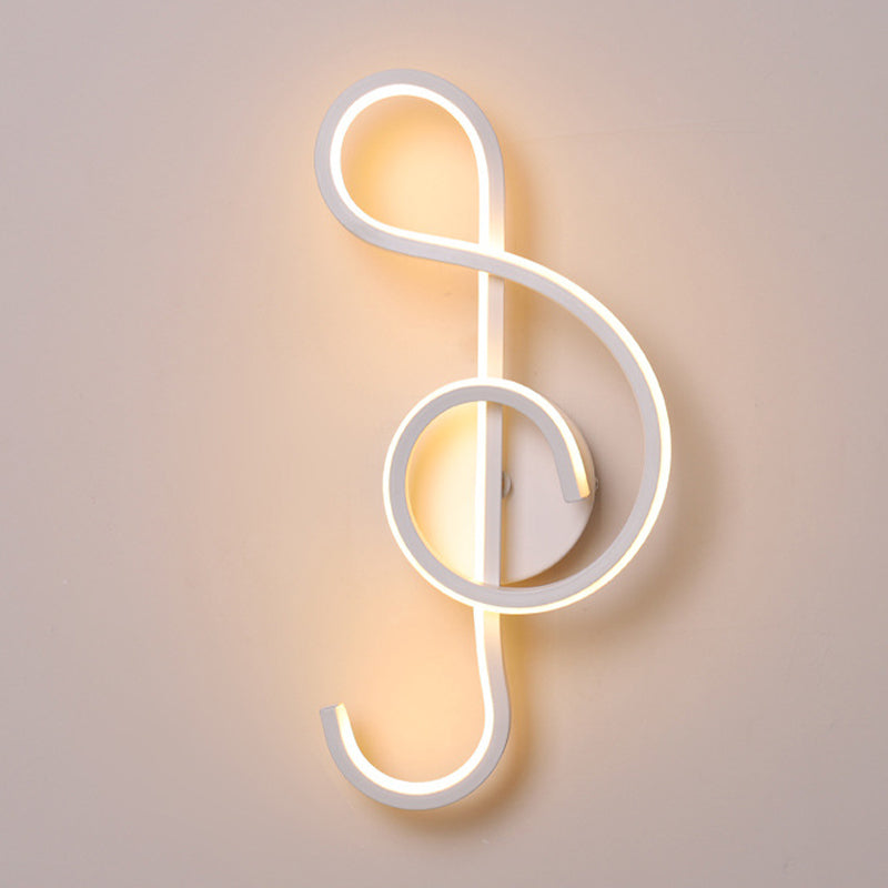 Single Contemporary Black/White Unique LED Metallic Wall Mounted for Bedroom