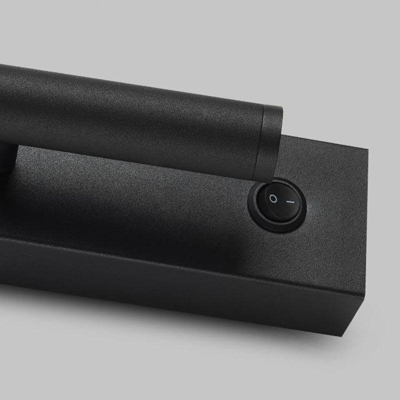 Single Contemporary White/Black LED Metallic Wall Mounted for Bedroom