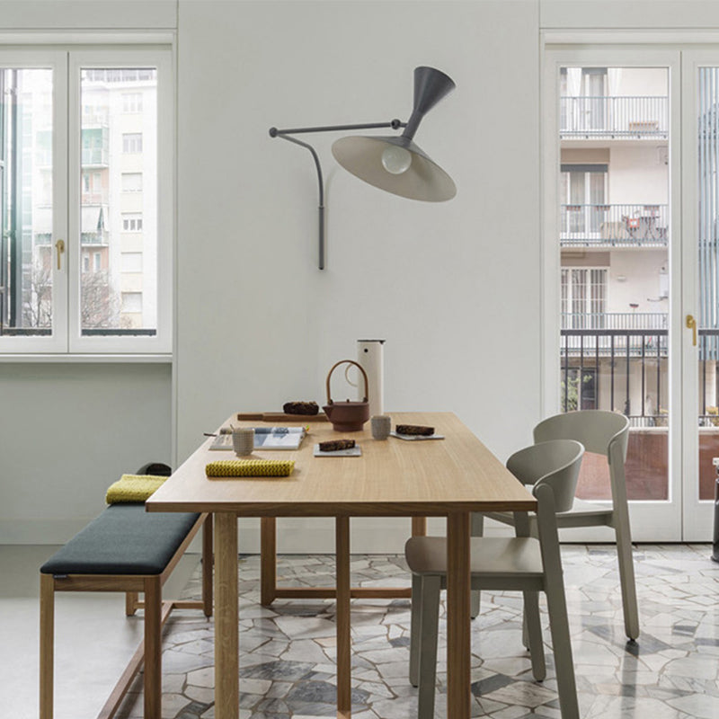 Modernism White/Black/Grey Wall Mounted Sconce Metal 1 Light Wall Light Sconce