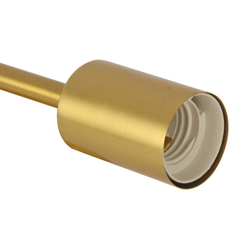 Modern Metal Wall Sconce Cylinder Shape Vanity Lamp for Bathroom in Gold