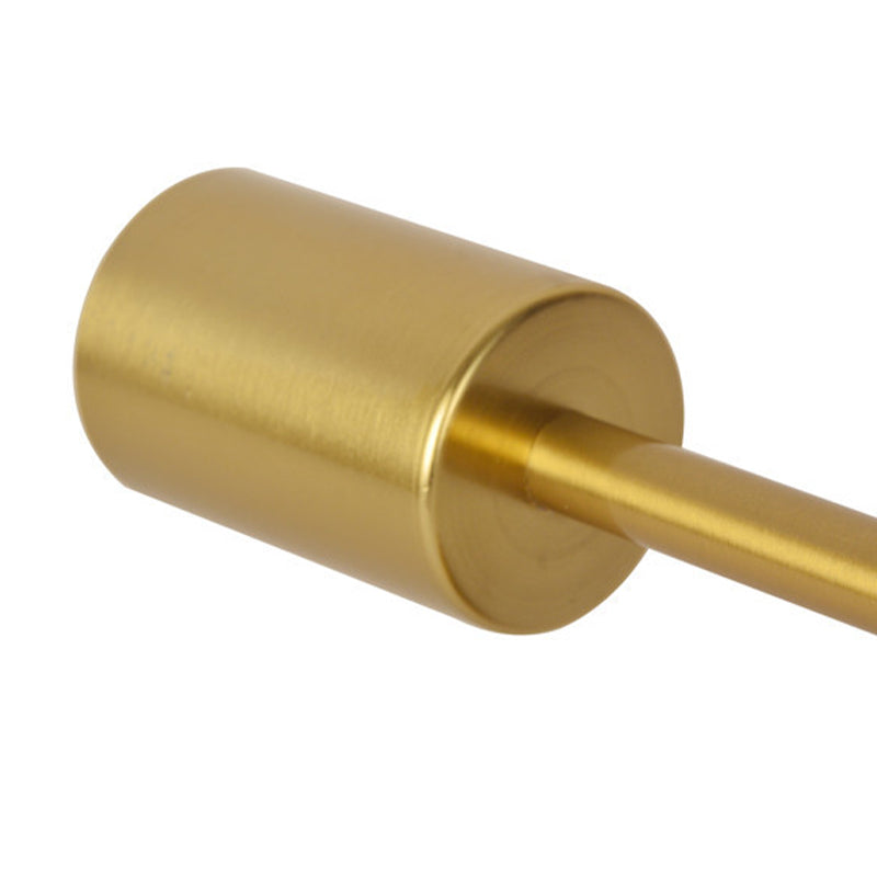 Modern Metal Wall Sconce Cylinder Shape Vanity Lamp for Bathroom in Gold