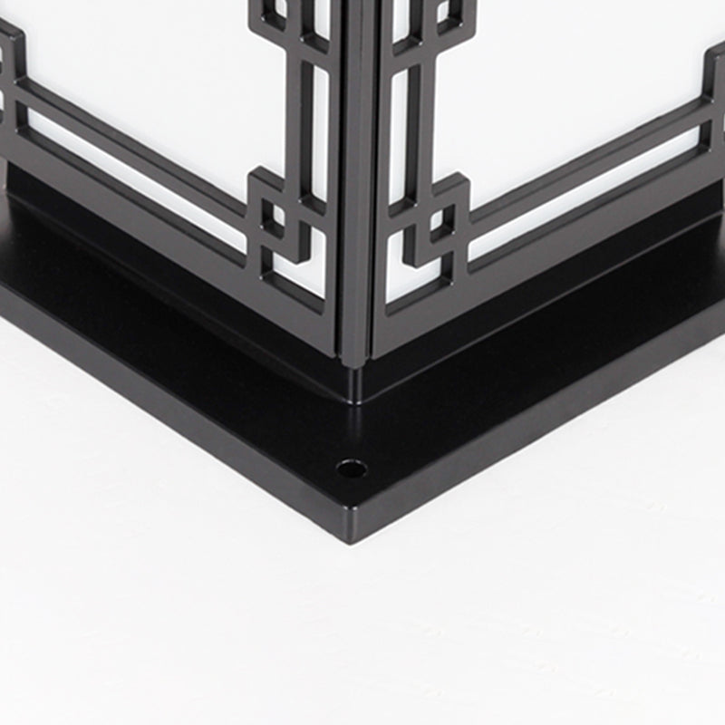 Minimalist Style LED Solar Lighting Fixture with Acrylic Shade for Garden