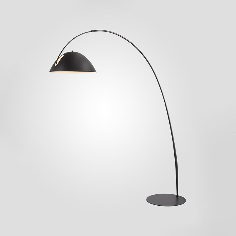 Minimalist Floor Lamp Adjustable 1 - Light Linear Floor Lighting in Black/White