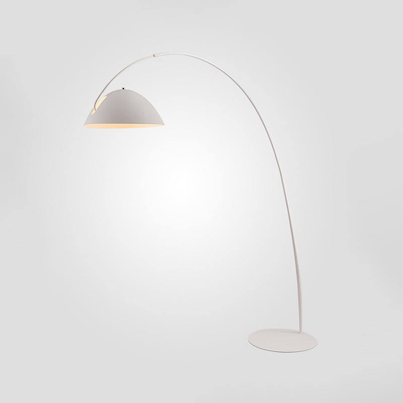 Minimalist Floor Lamp Adjustable 1 - Light Linear Floor Lighting in Black/White