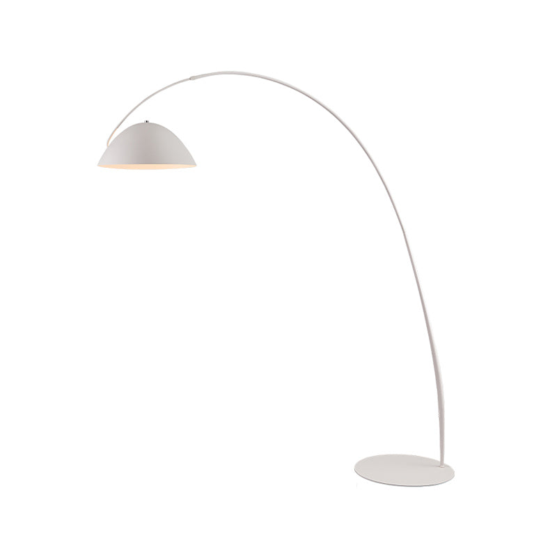 Minimalist Floor Lamp Adjustable 1 - Light Linear Floor Lighting in Black/White