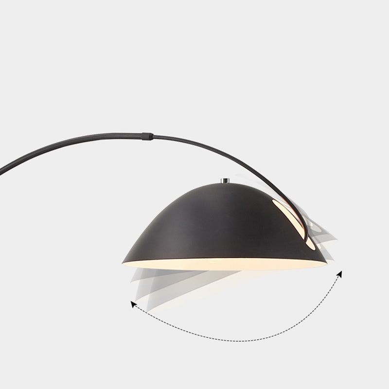 Minimalist Floor Lamp Adjustable 1 - Light Linear Floor Lighting in Black/White