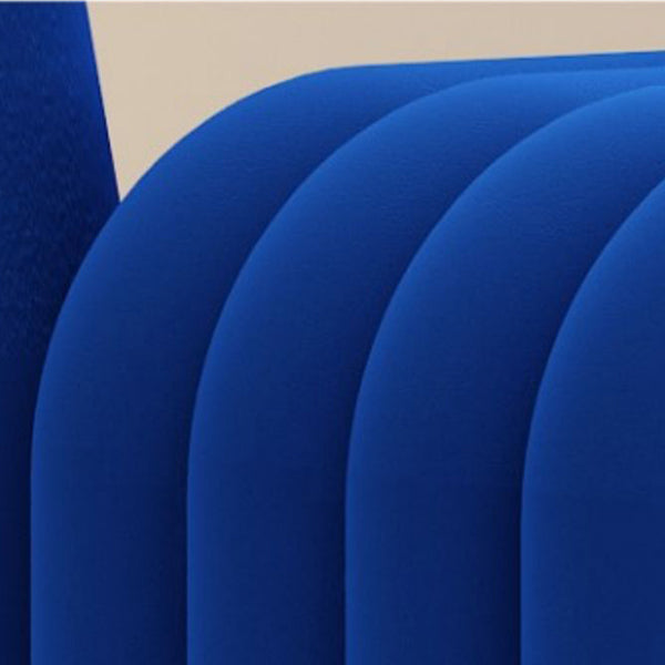 Modern Style Dining Chair Velvet Open Back Side Chair for Dining Room