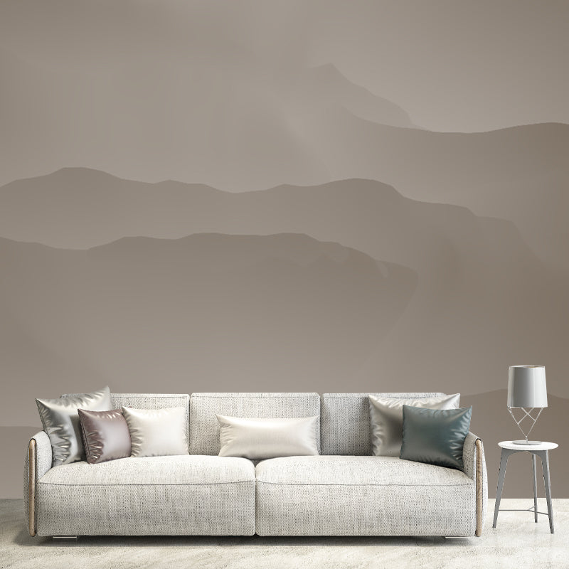 Abstract Style Illustration Mural Mildew Resistant Wallpaper Sleeping Room Wall Mural