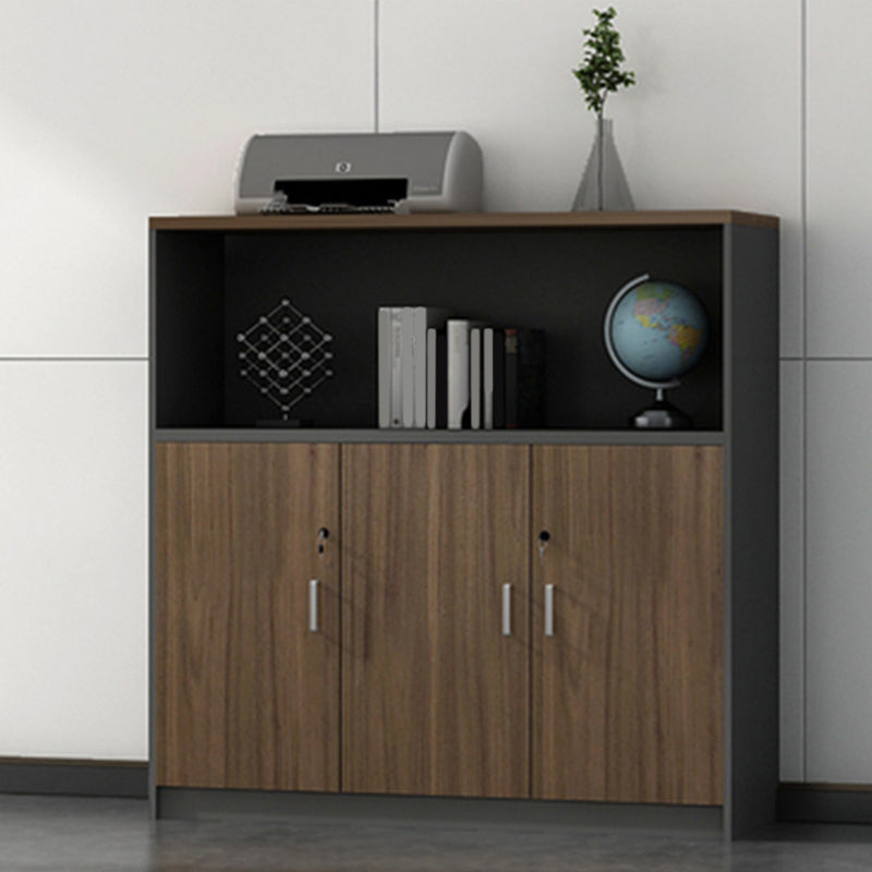 Contemporary Storage File Cabinet Wooden Frame Vertical Filing Cabinet