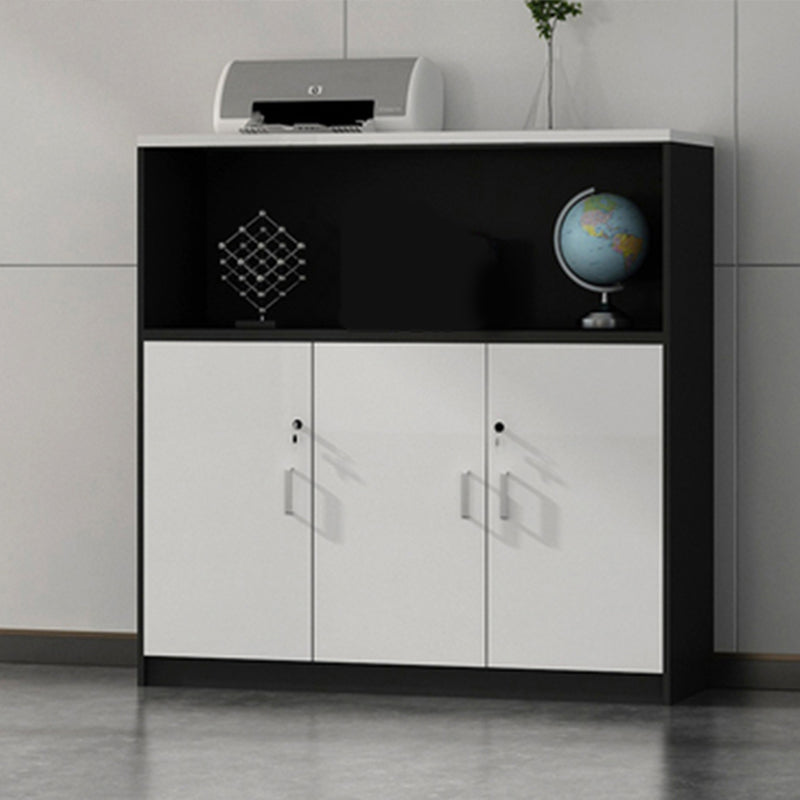 Contemporary Storage File Cabinet Wooden Frame Vertical Filing Cabinet