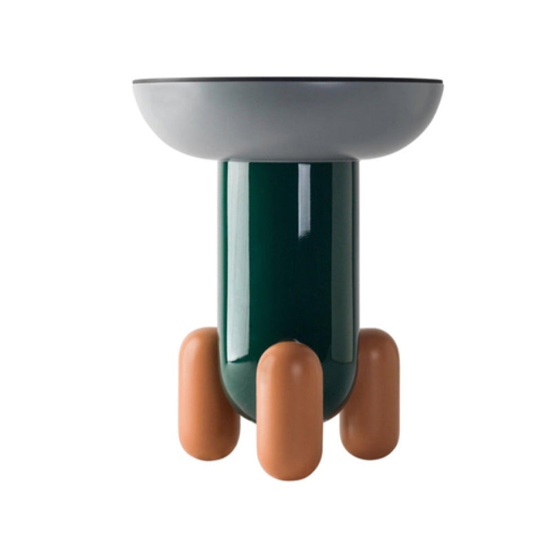 Scandinavian Round Coffee Table Abstract Base Cocktail Table