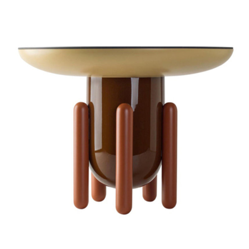 Scandinavian Round Coffee Table Abstract Base Cocktail Table