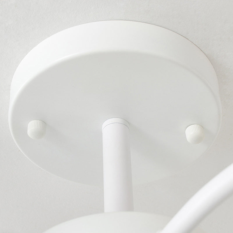 Modern Simple Ball Shape Ceiling Light with Glass Shade for Bedroom