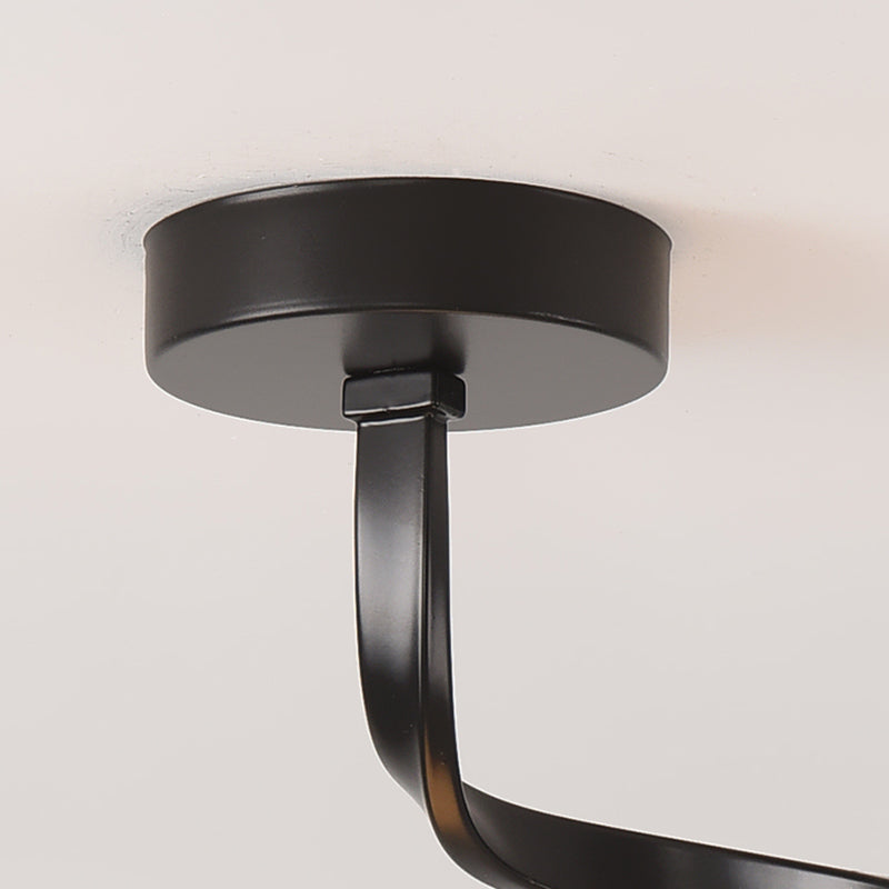 Spherical Ceiling Mount Light 1-Light Modern Round with Glass Shade for Aisle