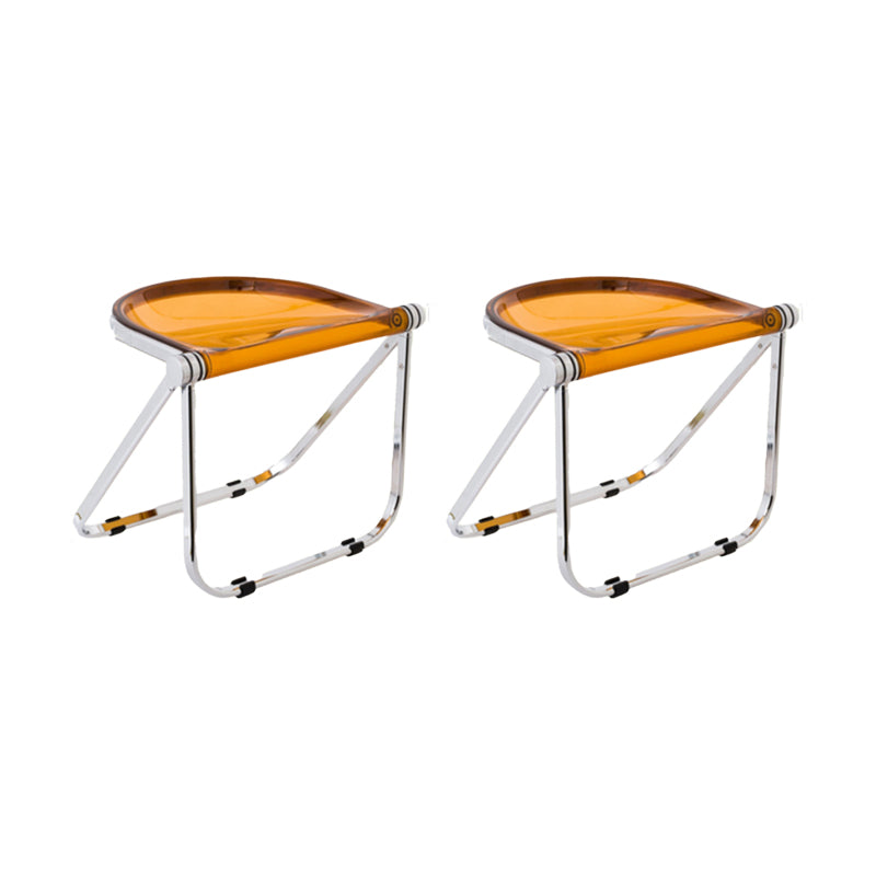 Modern Style Dining Chair Plastic Folding Side Chair for Dining Room