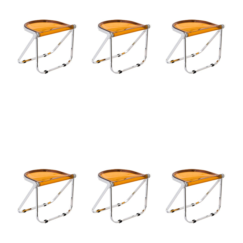Modern Style Dining Chair Plastic Folding Side Chair for Dining Room