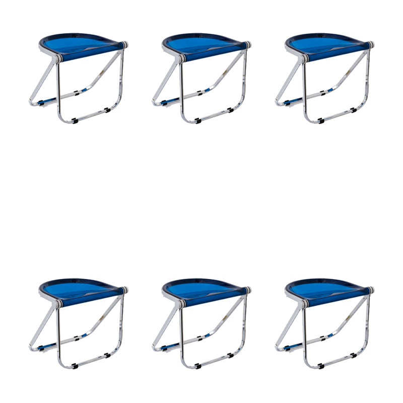 Modern Style Dining Chair Plastic Folding Side Chair for Dining Room