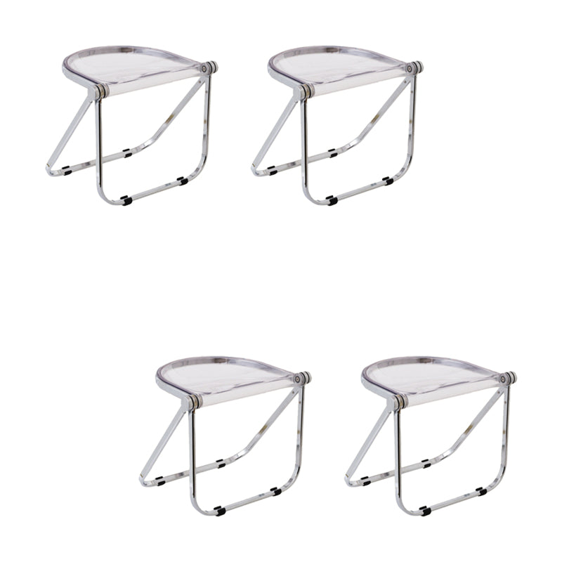 Modern Style Dining Chair Plastic Folding Side Chair for Dining Room