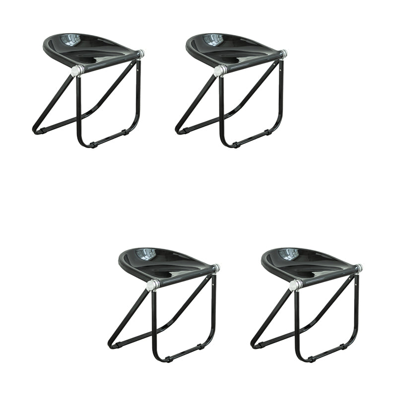 Modern Style Dining Chair Plastic Folding Side Chair for Dining Room