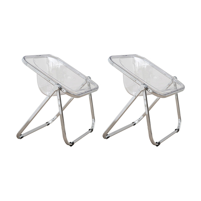 Modern Style Dining Chair Plastic Folding Side Chair for Dining Room